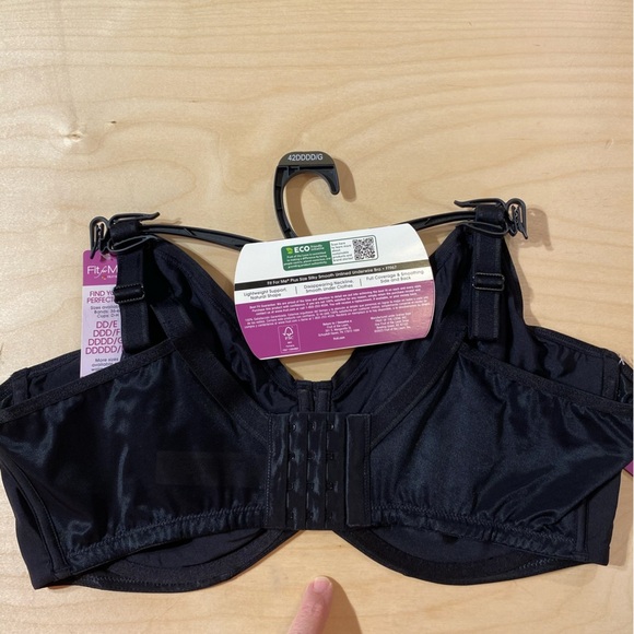 Fruit of the Loom “Fit for Me” Unlined Underwire Bra 42 DDDD (JK) — *USED* - Picture 9 of 11